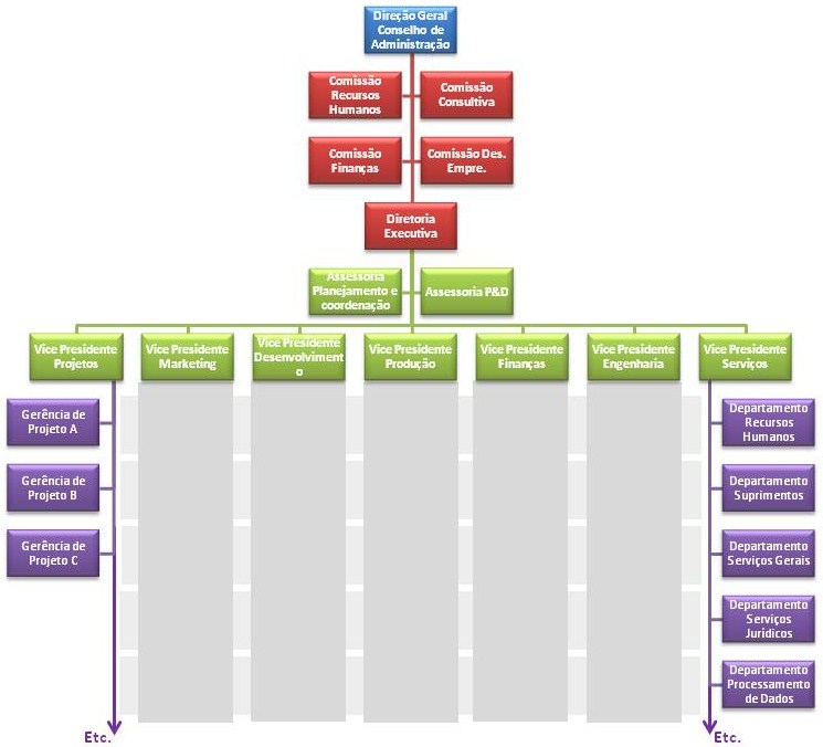 Estrutura Organizacional Organograma De Uma Empresa